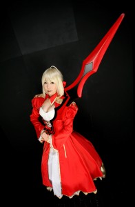 Red Saber - Fate Extra cosplay 02