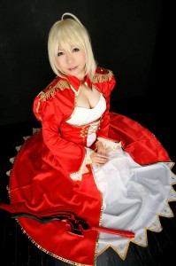 Red Saber - Fate Extra cosplay 12