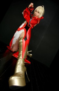Red Saber - Fate Extra cosplay 23