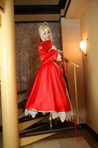 Red Saber - Fate Extra cosplay 26