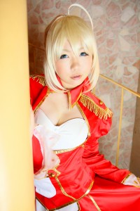 Red Saber - Fate Extra cosplay 32