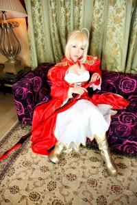 Red Saber - Fate Extra cosplay 44