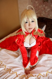 Red Saber - Fate Extra cosplay 61
