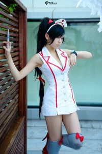 ahri nurse cosplay lol 5