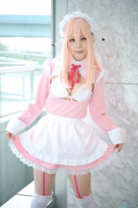 super sonico maid cosplay 02