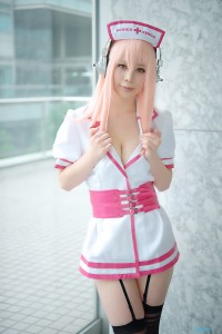 super sonico nurse cosplay 02